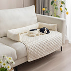 Pet Pad Beige With Pillow / 90x90cm