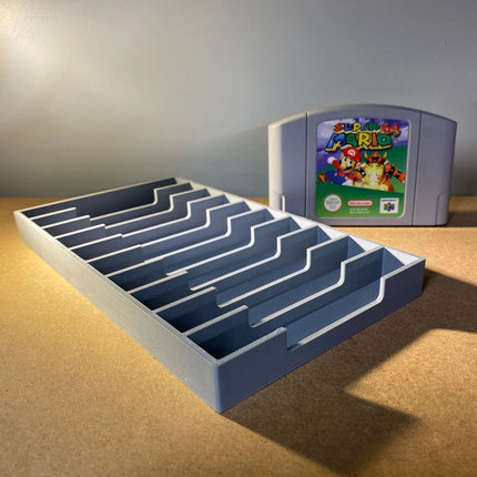 N64 Game Display Storage for 12 Nintendo 64 Cartridges - 12 Games