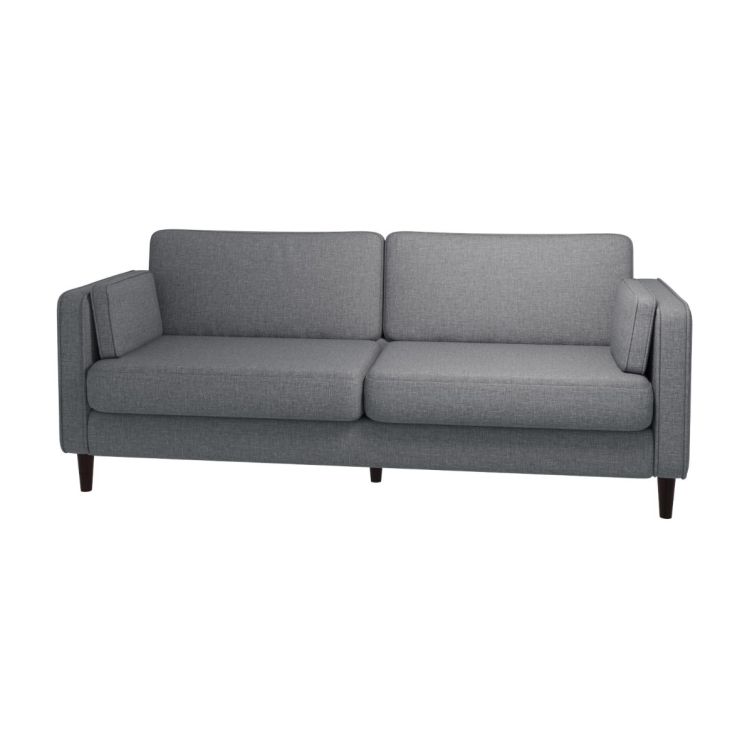 Snowdonia 3 Seater Cushion Back Light Grey Sofa