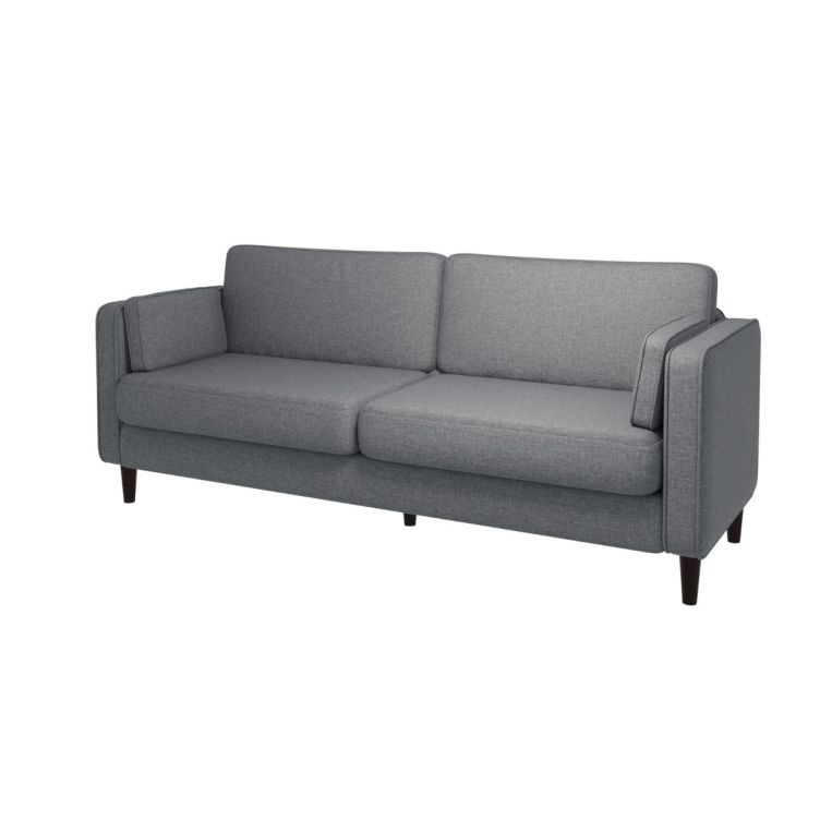 Snowdonia 3 Seater Cushion Back Light Grey Sofa