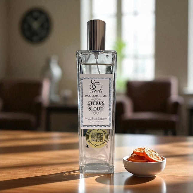 Citrus & Oud Luxury Room Spray (Alcohol‑Free) – 100ml