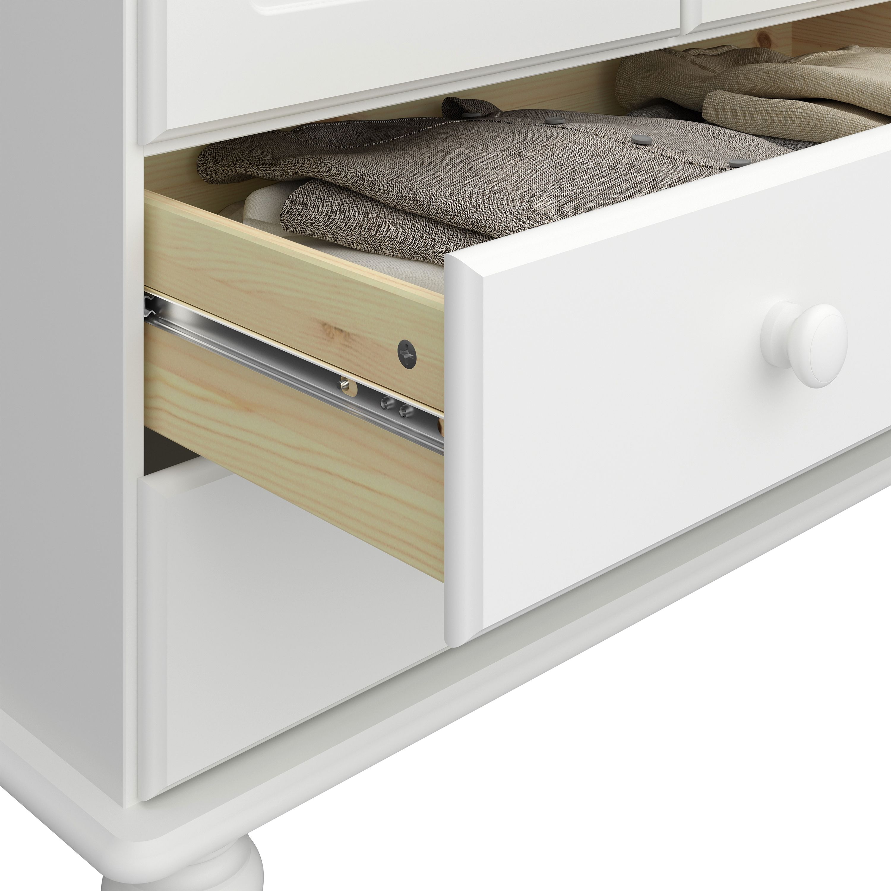 Richmond 2 Drawer Combi in Off White Furniture To Go Ltd