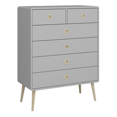 Softline 2+4 Chest of Drawers in Grey