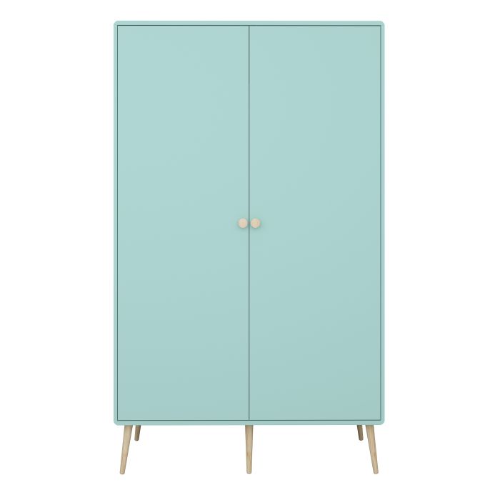 Gaia Wardrobe 2 Doors in Cool Mint