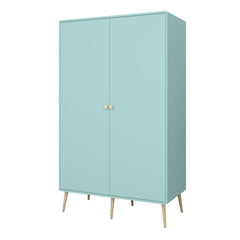 Gaia Wardrobe 2 Doors in Cool Mint