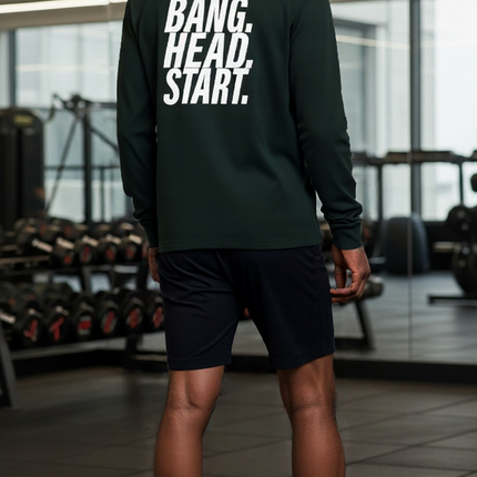 Soft Hooded Sports Jacket - Bang.Head.Strat - blk/wht