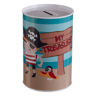 Pirate Round Money Tin