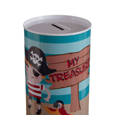 Pirate Round Money Tin