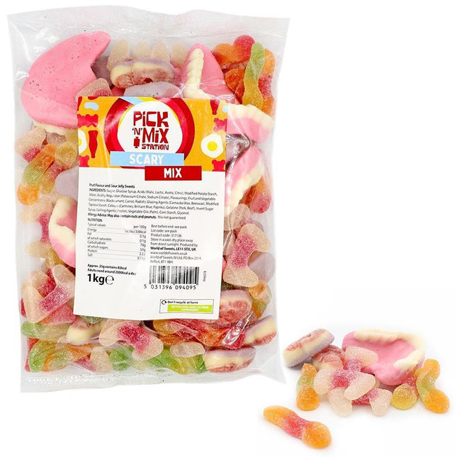 1kg Scary Sweets Mix Bag