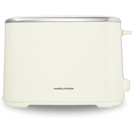 Morphy Richards Equip Cream 2 Slice Toaster - Defrost And Reheat Settings - 2 Slot - Stainless Steel - 222065