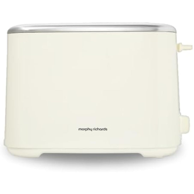 Morphy Richards Equip Cream 2 Slice Toaster - Defrost And Reheat Settings - 2 Slot - Stainless Steel - 222065