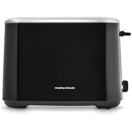 Morphy Richards Equip Black 2 Slice Toaster - Defrost And Reheat Settings - 2 Slot - Stainless Steel - 222064