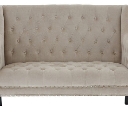 2 Seater Camel Velvet Sofa, Regent Park