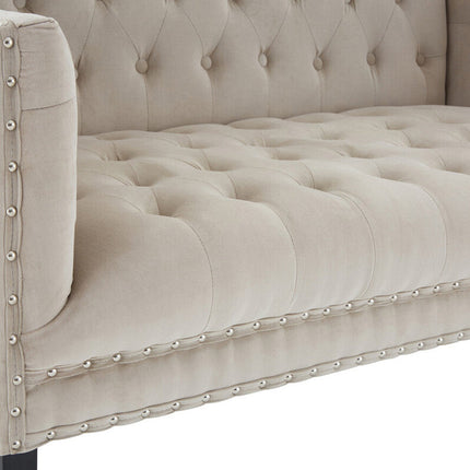 2 Seater Camel Velvet Sofa, Regent Park