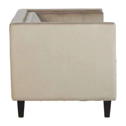 2 Seater Mink Velvet Sofa, Felisa