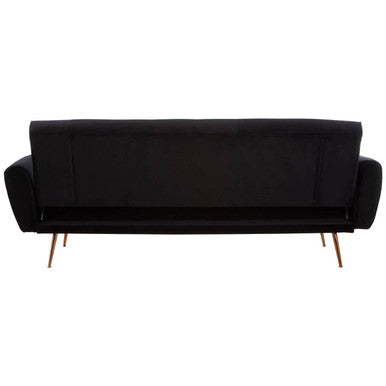 Black Velvet Sofa Bed, Hayton