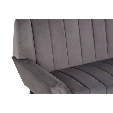 2 Seater Grey Sofa, Savina