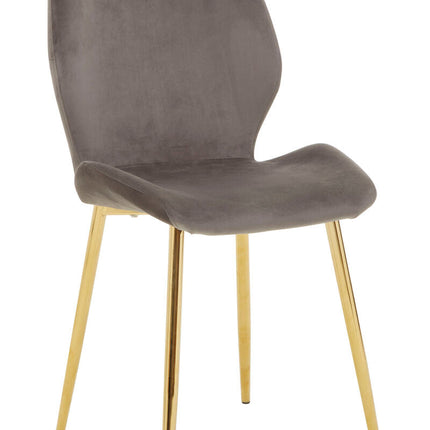 Smoked Glass Top and Slanted Legs Coffee Table with 6 Chairs Set, Wimslow