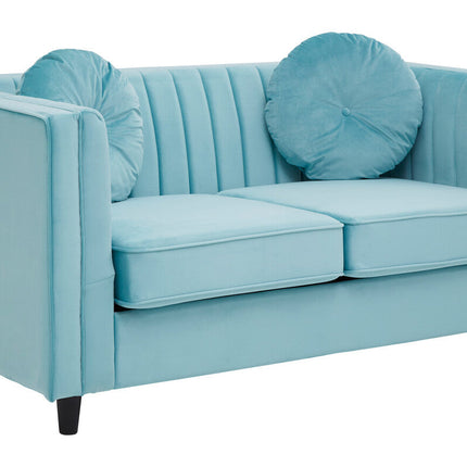 2 Seater Green Velvet Sofa, Farah