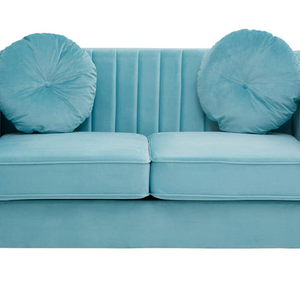 2 Seater Green Velvet Sofa, Farah