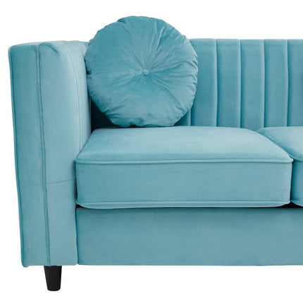 2 Seater Green Velvet Sofa, Farah