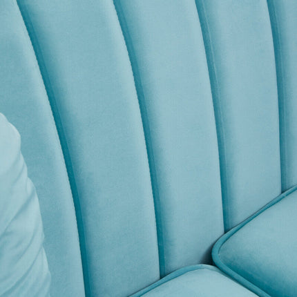 2 Seater Green Velvet Sofa, Farah