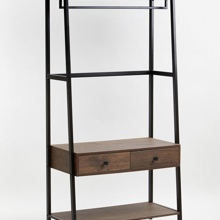 Bradbury Dark Oak Effect Open Wardrobe