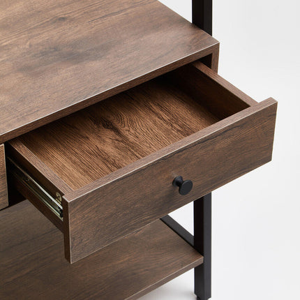 Bradbury Dark Oak Effect Open Wardrobe