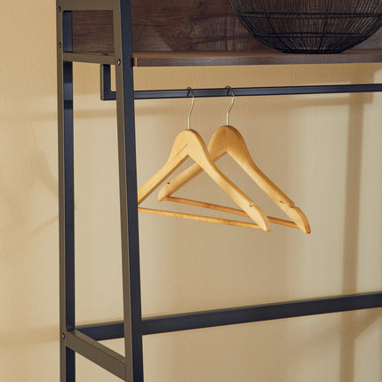 Bradbury Dark Oak Effect Open Wardrobe