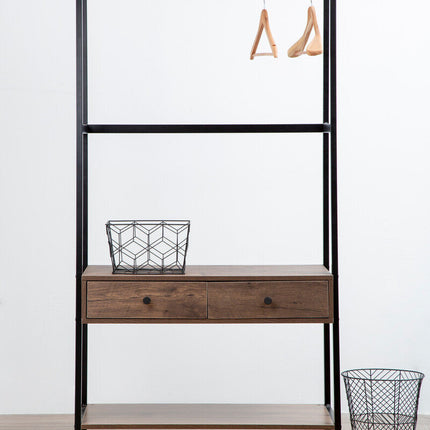 Bradbury Dark Oak Effect Open Wardrobe