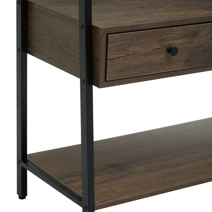 Bradbury Dark Oak Effect Open Wardrobe