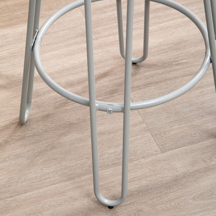 District 3 Piece Elm Wood Bar Table And Stool Set