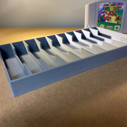 N64 Game Display Storage for 12 Nintendo 64 Cartridges - 12 Games