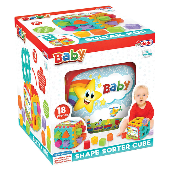 Dede Baby Puzzle Big Shape Sorter Cube