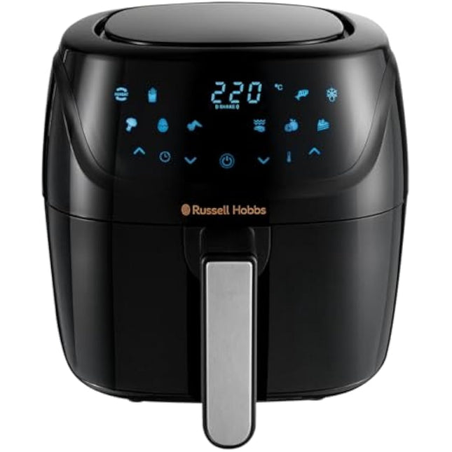 Russell Hobbs 4L Rapid Digital Air Fryer [7 Cooking Functions |10 Programs] Energy Saving, Max temp 220°C, Easy clean, Touch screen, Use without oil, Grill, Bake, Roast, Reheat, Frozen etc. 27160