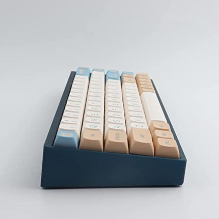Tsungup Keycaps - DYE-Sub -PBT Keycaps - English (US) Layout - XDA Profile - 138 Key - MX Stems - for Mechanical Keyboards - Soy Milk