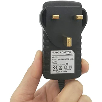 MyVolts 12V power supply adaptor compatible with Yamaha PSR-530 Keyboard - UK plug