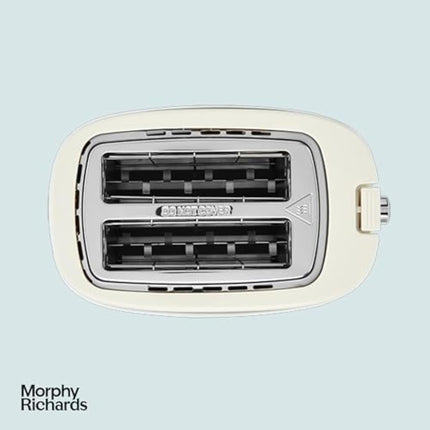 Morphy Richards Hive Cream 2 Slice Toaster - Gloss Finish - Plastic - 2 Slot - 220032