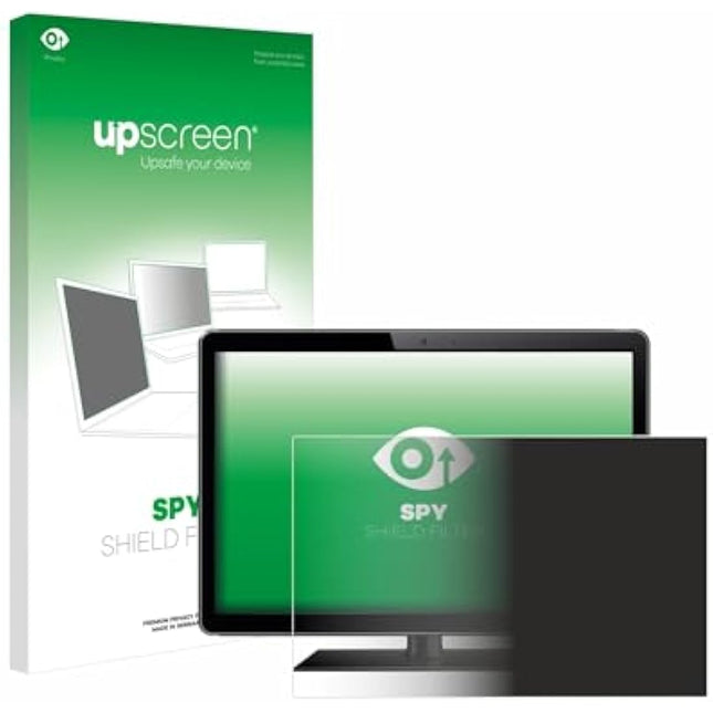 upscreen 15.6" Privacy Screen Filter & Protector for Industry Monitors with 15.6 inch (39.6 cm) [345 x 194 mm, 16:9] – Anti-Spy, Anti-Glare