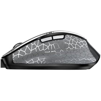 CHERRY MW 8C ERGO, Wireless Mouse with Ergonomic Thumb Rest for Right-Handers, Bluetooth or 2.4 GHz RF Connection, Rechargeable, Black