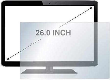 upscreen 26" Screen Protector Matte for Flat panel monitors with 26.0 Inch (66 cm) [551 mm x 344 mm, 16:10] – Anti-Glare, Anti-Fingerprint