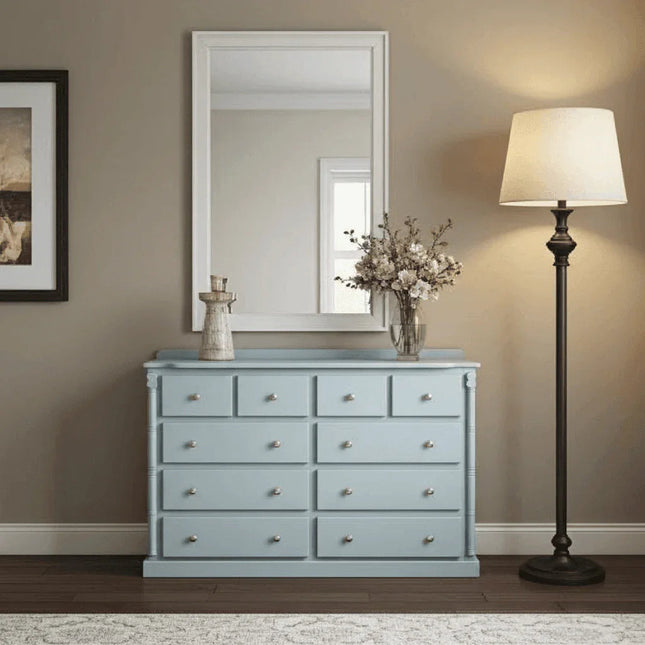 Pine Wooden Wardrobe 6 + 4 Long Chests of Drawers – Stylish & Spacious Drawer Storage