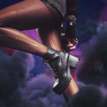 Koi GIN Platform Military Boots