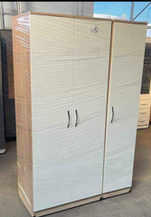 Ladies 3 door Oak/White Wardrobe Set