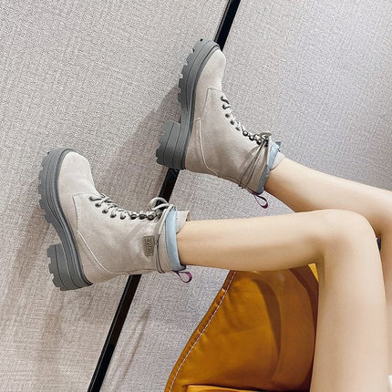 Female British Style Martin Boots