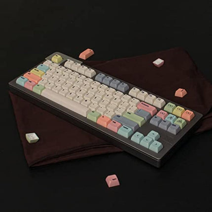 PBT Keycaps 129 Keys XDA Profile Dye-Sub Personalized Canvas Keycap Set Compatible 61/64/87/104/108 Cherry Mx Switches Mechanical Gaming Keyboard