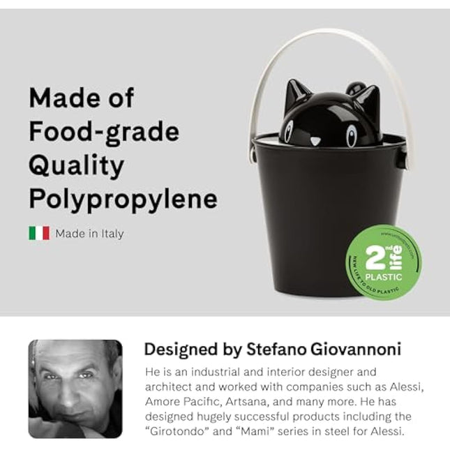 United Pets - cat food container Crick in black