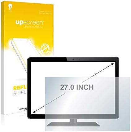 upscreen 27" Screen Protector Matte for Flat panel monitors with 27.0 Inch (68.6 cm) [598 mm x 336 mm, 16:9] – Anti-Glare, Anti-Fingerprint
