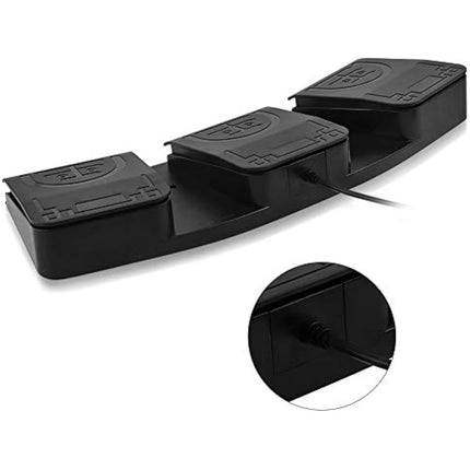 iKKEGOL Upgraded USB Triple Foot Pedal Optical Switch Control 3 Key Button Program Computer Keyboard Mouse Game Action HID