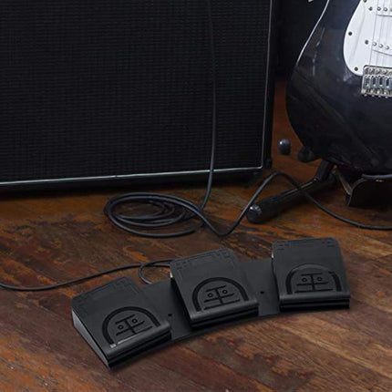 iKKEGOL Upgraded USB Triple Foot Pedal Optical Switch Control 3 Key Button Program Computer Keyboard Mouse Game Action HID